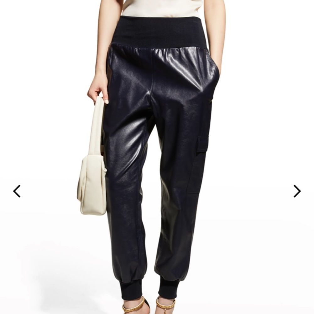 Cinq a sept Giles leather cargo jogger